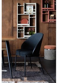 Piros fali kaucsukfa bortartó polcos állvány, palackok száma 12 80x120x10 cm Myron – Dutchbone