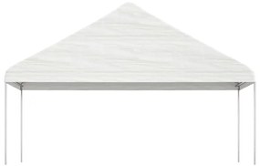 fehér polietilén pavilon tetővel 20,07 x 5,88 x 3,75 m