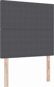 vidaXL Fejtámla Sötétszürke 90 cm Bársonyos szövet