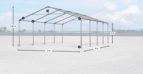 Raktárcsarnok/garázs 3x8x2m Comfort PE 240g