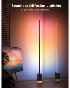 Govee - LED Állólámpa hangszóróval Pro RGBICWW Wi-Fi + + távirányító