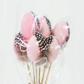 6db húsvéti tojás tollakkal Homok kosár Pikk tojás Húsvéti tojás