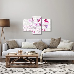 Virággal ellátott gally képe (90x60 cm)