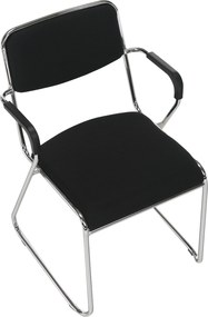 Tárgyolószék, fekete háló, DERYA NEW