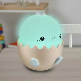 LED RGBW Dimmelhető gyermek érintős lámpa BABY DINO LED/0,75W/5V 1200mAh kék