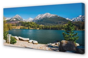 Canvas képek hegyi tó 100x50 cm