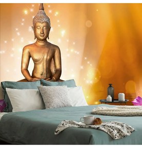 Fotótapéta Buddha lótusz virágon - 375x250 -