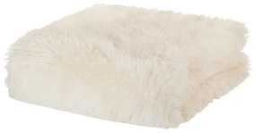 Krémszínű mikroplüss ágytakaró franciaágyra 245x280 cm Cuddly – Catherine Lansfield