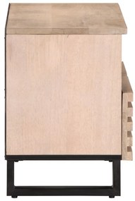 fehér tömör mangófa TV-szekrény 70 x 34 x 46 cm