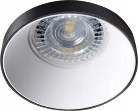 Mennyezeti lámpa Halogén lámpatest kerek GU10 fekete-fehér Simen Kanlux