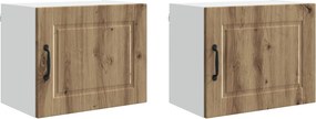 vidaXL Konyhaszekrény 2 pcs Artisan tölgy 50 x 31 x 40 cm Faanyag