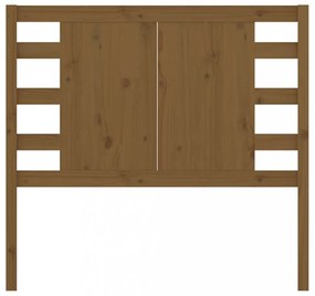 mézbarna tömör fenyőfa fejtámla 81 x 4 x 100 cm