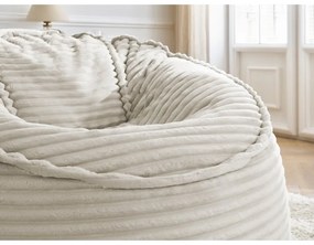 Bézs kordbársony babzsákfotel Socrate – Bobochic Paris