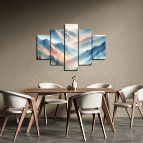 Kép - Akvarell hegyek (150x105 cm)