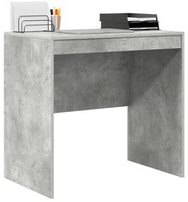 Íróasztal Beton Szürke 80x50x76 cm Mérnöki Fa