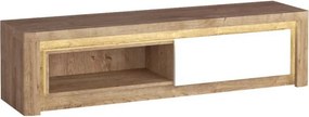 Aldabra Livinio L-9 tv állvány, ribbeck tölgy / fényes fehér