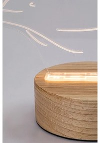 Rabalux 76002 - AKALI LED gyerek asztali lámpa LED/2W/5V 3000K delfin bükk