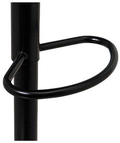 Fekete bőr utánzat állítható magasságú bárszék szett 2 db-os (ülésmagasság 56,5 cm) – Casa Selección