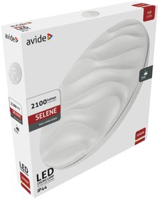 Avide LED Mennyezeti Lámpa IP44 Selene 24W 380*70mm WW 3000K