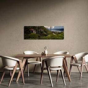Holdas tájkép (órával) (90x30 cm)