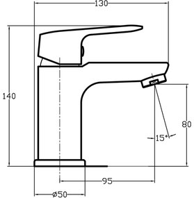 Novaservis - TITANIA COSMOS mosdó csaptelep, fényes króm