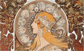 Fotótapéta Flizelin Hálószoba fal Zodiákus elegancia 416x254