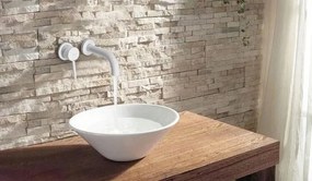 Falra szerelhető csaptelep Rea Lungo White Mat + box