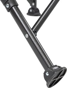 Leziter XL karfás horgász szék pohártartóval fekete