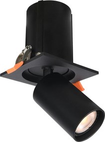 Beépíthető Lámpa Fekete Termo ITALUX-SPL-50310-1S-BK
