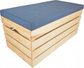 Tárolórekesz Kárpitozott Puff Nagy Fa Fenyő