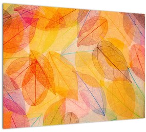 Kép - Háttér az őszi levelekből (üvegen) (70x50 cm)