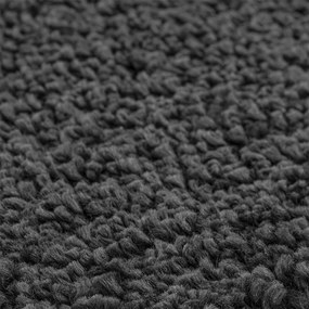 Csúszásmentes fürdőszőnyeg készlet 2 pcs Sötétszürke PP