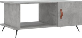 vidaXL betonszürke szerelt fa dohányzóasztal 90 x 50 x 40 cm