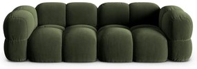 Zöld bársony kanapé 250 cm Loretto – Cosmopolitan Design