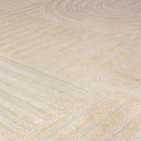 Bézs gyapjú szőnyeg 200x290 cm Zen Garden – Flair Rugs