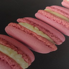 Macaroons képe (órával) (90x30 cm)