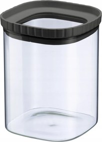 Üvegtégely szilikon fedéllel, egymásra rakható, 1080 ml