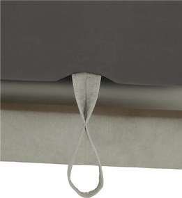 Ülőgarnitúra tárolóhellyel, világosszürke, szövet, balos, BUTON R