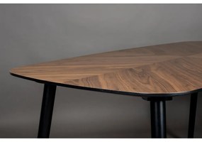 Étkezőasztal diófa dekoros asztallappal 90x165 cm Clover – Dutchbone