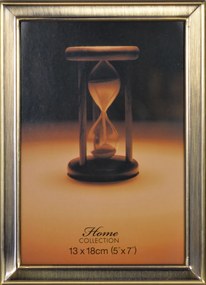 Fém képkeret álló, 13x18 cm, matt arany színű, D-125