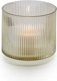 Philippi Line Üveg gyertyatartó 14 cm Lime