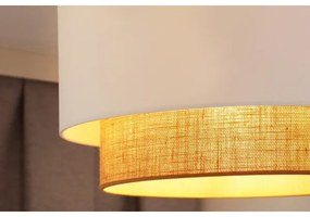 Duolla - Felületre szerelhető csillár  BOHO 1xE27/15W/230V átm. 45 cm fehér/barna