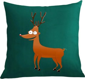 Párna párnahuzat vicces rénszarvas karácsony