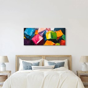 Kép - Színes kockák (120x50 cm)