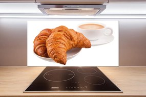 Konyhai dekorpanel Croissant és kávé pksh-71215750