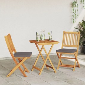 3 darabos Kerti Bistro Szett Szilárd Akác Fából