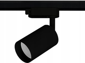 Egyfázisú állítható sínre szerelhető spotlámpa LED-hez GU10 Fekete