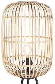 Okos rusztikus állólámpa rattannal, beleértve a WiFi A60-at - Manila