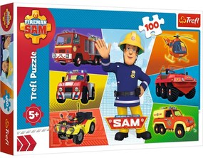 Gyermek puzzle - Fireman Sam - 100 db