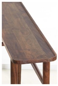 Barna akácfa konzolasztal 30x140 cm Qiano – Light &amp; Living